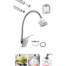 Fulcie Armatür Armilla 3 Fonksiyonlu Mutfak Eviye Bataryası Musluğu Çeşmesi + Kireç Önleyici Başlık