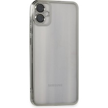 Lowell Home Ieg  Samsung Galaxy A05 Kılıf Razer Lensli Silikon - Gümüş LWLRSHM-76W5