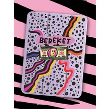 Nurdic iPad Pro 6.nesil 12,9" M2 Çipli 2022 Kılıf Uyku Modlu Kalem Bölmeli Desenli Bereket