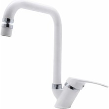 Beyaz Krom Mutfak Evye Bataryası