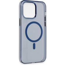 Lowell Home Ieg  iPhone 14 Pro Kılıf Tron Şeffaf Magsafe Kapak - Mavi LWLRSHM-76W5