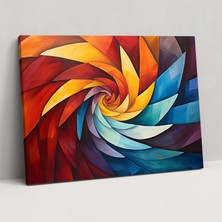 Popcas  Hipnoz Kanvas Tablo - Ev Dekorasyonu Spiraller Desenler Duvar Dekorasyonu
