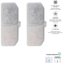 STAYPURE Aktif Karbon Yedek Filtre 2 Adet (KPF-10545 Su Pınarı Uyumlu)