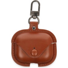 Lowell Home Ieg  Airpods Pro 2 (2.nesil) Çanta Deri Kılıf - Taba LWLRSHM-76W5