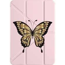 Nurdic Mi Pad 5 11.0" Kılıf Uyku Modlu Kalem Bölmeli Desenli Kelebek
