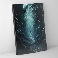 Popcas  Korku Ormanı Kanvas Tablo - Korku Kanvas Duvar Sanatı