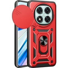 Lowell Home Ieg  Xiaomi Redmi Note 14 Pro 5g Kılıf Pars Lens Yüzüklü Silikon - Kırmızı LWLRSHM-76W5