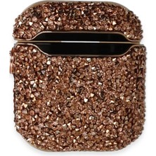 Lowell Home Ieg  Airpods 2 (2.nesil) Mira Taşlı Kılıf - Rose Gold LWLRSHM-76W5