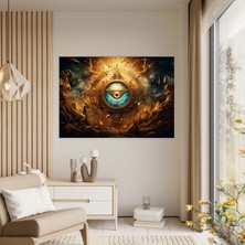 Popcas  Gizemcilik Sembolik Kanvas Tablo - Illuminati Gizemcilik Antik Semboller Kanvas