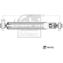 Febi Febı 194192 Amortisör Arka Aks-Arka Aks Sol-Arka Aks Sağ Ford Car-Ford Motor Company 1C1518080FA-1C1518080GA-1C1518080KB