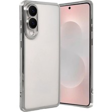 Lowell Home Ieg  Samsung Galaxy S25 Edge Razer Lensli Silikon - Gümüş LWLRSHM-76W5