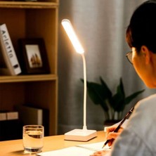 By Nevser® Ince Uzun Usbli Dokunmatik 3 Kademeli 360 Derece Özel Göz Korumalı LED Lityum Masa Lambası