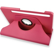 Lowell Home Ieg  Samsung Galaxy X800 Tab S8 Plus 12.4 Kılıf 360 Tablet Deri Kılıf - Pembe LWLRSHM-76W5