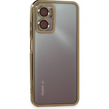 Lowell Home Ieg  Xiaomi Redmi 10 5g Kılıf Razer Lensli Silikon - Gold LWLRSHM-76W5
