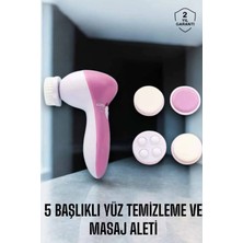 Herşeytrend Taşınabilir Yüz Temizleme Cihazı Masaj, Peeling, Temizlik 5 Başlıklı