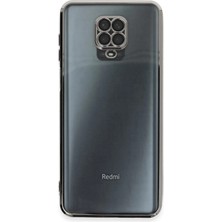 Lowell Home Ieg  Xiaomi Redmi Note 9 Pro Kılıf Razer Lensli Silikon - Gümüş LWLRSHM-76W5