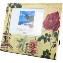 Lowell Home  Decotown Dekoratif Desenli Çerçeve Gül Motifli Fotoğraf Çerçevesi LWLHM-RSYT367