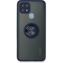 Lowell Home Ieg  Oppo A15 Kılıf Montreal Yüzüklü Silikon Kapak - Lacivert LWLRSHM-76W5