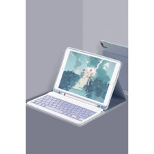Lowell Home Ieg  iPad Air 11 (2024) Kılıf KC01 Smart Klavyeli Tablet Kılıfı - Lacivert LWLRSHM-76W5