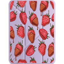 Nurdic Poco Pad 12.1" Kılıf Uyku Modlu Kalem Bölmeli Desenli Çilek
