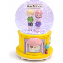 Zeflazerhediyelik Kişiye Özel Sevimli Aşık Çift Kar Küresi – Özel Tasarım Hediyelik (Büyük Boy)