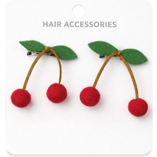 Laria Kirazlı 2'li Bebek Çocuk Pens Toka