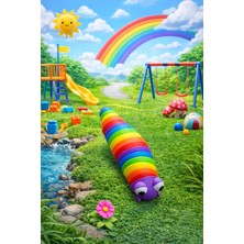 Seymen Bıçakçılık Tırtıl Figürlü Oyuncak | Eğitici ve Eğlenceli Çocuk Oyuncağı