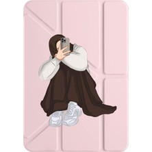 Nurdic iPad Pro 11 2020 (2.nesil) M1 Çipli Kılıf Uyku Modlu Kalem Bölmeli Desenli Selfie