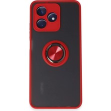 Lowell Home Ieg  Realme C53 Kılıf Montreal Yüzüklü Silikon Kapak - Kırmızı LWLRSHM-76W5
