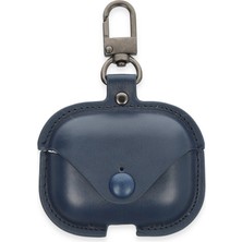 Lowell Home Ieg  Airpods 3 (3.nesil) Çanta Deri Kılıf - Lacivert LWLRSHM-76W5