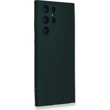 Lowell Home Ieg  Samsung Galaxy S23 Ultra Kılıf Nano Içi Kadife Silikon - Koyu Yeşil LWLRSHM-76W5