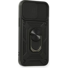 Lowell Home Ieg  iPhone 11 Kılıf Pars Lens Yüzüklü Silikon - Siyah LWLRSHM-76W5