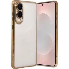 Lowell Home Ieg  Samsung Galaxy S25 Edge Razer Lensli Silikon - Gold LWLRSHM-76W5