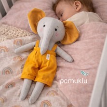 Capella Toys Oyuncak Bebek Bez Bebek Fil Pofi El Yapımı %100 Pamuk Oyun ve Uyku Arkadaşı Hediye Kutulu