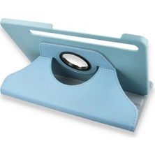 Lowell Home Ieg  Samsung Galaxy X800 Tab S8 Plus 12.4 Kılıf 360 Tablet Deri Kılıf - Turkuaz LWLRSHM-76W5
