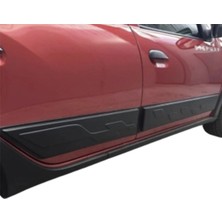 Aftermarket Dacia Sandero Stepway 2012-2020 Kapı Koruma Seti Mat Siyah 4 Parça