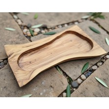 Wood Askania Zeytin Ağacından Dekoratif Ahşap Çerezlik / Kahvaltılık
