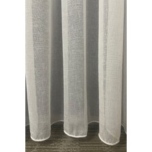 Cortibo Foldet Keten 1'e 2,5 Orta Pileli Tül Perde Ekru