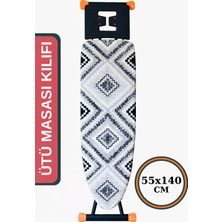 Asev Home Ütü Masası Kılıfı Büyük Boy Ipli Stoperli Keçeli Kılıfı Örtüsü Bezi 55X140CM Divan