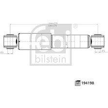 Febi Febı 194198 Amortisör Arka Aks Citroen 5206H1-5206H2-5206H3-5206H4-5206N7