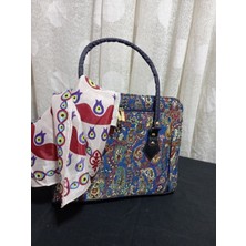 Öykücanbu Otantik Etnik Desenli Terme Kumaş Kadın Omuz Çantası