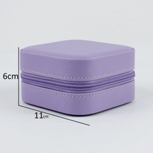 Luseda Lila Renk Taşınabilir Mini Çoklu Takı Organizeri