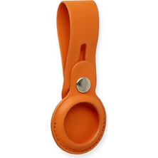 Lowell Home Ieg  Airtag Askılı Deri Kılıf - Turuncu LWLRSHM-76W5
