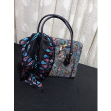 Öykücanbu Otantik Etnik Desenli Terme Kumaş Kadın Omuz Çantası