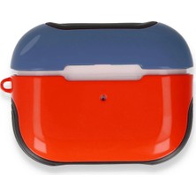 Lowell Home Ieg  Airpods Pro (1.nesil) 3in1 Kılıf - Kırmızı-Lacivert LWLRSHM-76W5