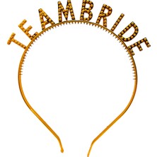 Lowell Home Ieg Altın Renk Team Bride Taç – Gelin ve Nedime Tacı LWLHMRS-İEG4256