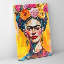 Popcas  Frida Kahlo Tarzı Kanvas Duvar Sanatı - Duvar Dekorasyonu Kanvas Tablo
