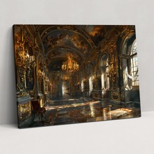 Popcas  Barok Tarzı Kanvas Tablo Ev Dekorasyonu Duvar Sanatı