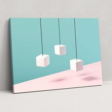 Popcas  Renkli Doğa Manzarası Kanvas Tablo - Büyük Boyut