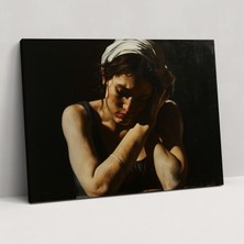 Popcas  Caravaggio Tarzı Dekoratif Tablo / Duvar Sanatı / Kanvas Duvar Tablosu
